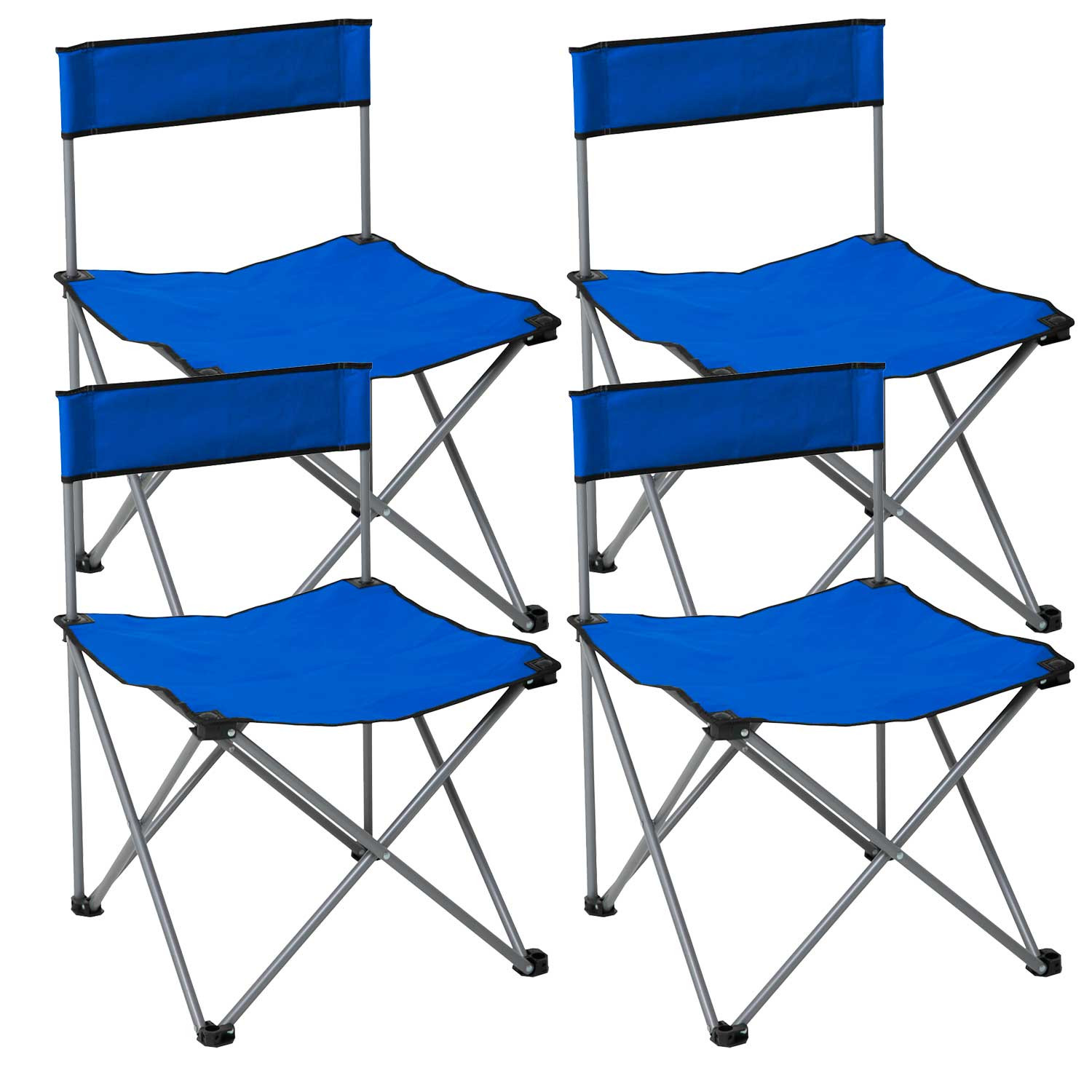 Pack 4 Sillas Plegables de Camping 49x49x72,5cm 7house Mesas y Sillas Plegables 1